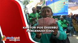 Rela Antre, Ratusan Ojol Serbu Kantor Pos demi Cairkan BLT BBM di Tuban
