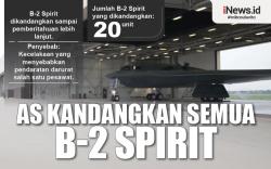 Infografis AS Kandangkan Semua Pesawat Pengebom Silmuan B-2 Spirit