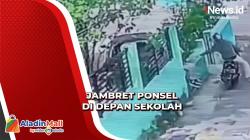 Asyik Main Ponsel di Depan Sekolah Depok, Siswa jadi Korban Penjambretan