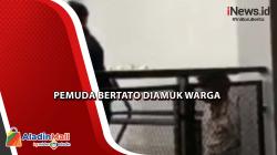  Apes!  Ketahuan Hendak Mencuri Mesin Proyek, Pemuda Bertato Diamuk Warga di Makassar