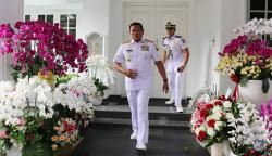 Potret Panglima TNI Laksamana Yudo Margono Berangkat ke Cilangkap