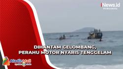 Perahu Motor Nyaris Tenggelam usai Dihantam Gelombang Tinggi di Alor