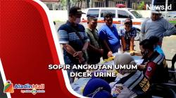 Persiapan Nataru, Sopir Angkutan Umum di Malang Jalani Tes Urine