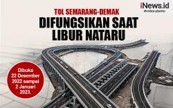 Infografis Tol Semarang-Demak Difungsikan saat Libur Nataru