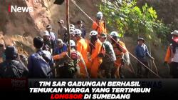 Tim SAR Gabungan Berhasil Temukan Warga yang Tertimbun Longsor di Sumedang<