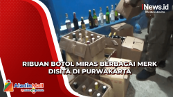 Razia Jelang Nataru, Petugas Sita Ribuan Botol Miras Berbagai Merk di Purwakarta