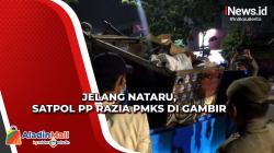 Diwarnai Aksi Kejar-kejaran, Satpol PP Razia PMKS di Gambir Jelang Nataru