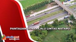 Pantauan Udara Lalu Lintas Tol Cikampek pada Libur Nataru