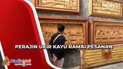 Perajin di Bojonegoro Kelimpahan Rezeki, Pesanan Ukir Kayu untuk Natal Meningkat