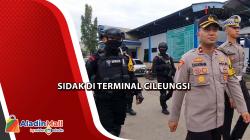 Antisipasi Pengamanan Nataru, Polisi Gelar Sidak di Terminal Cileungsi
