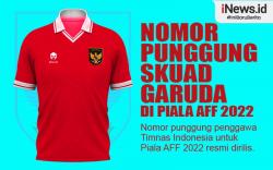 Infografis Nomor Punggung Pemain Timnas Indonesia di Piala AFF 2022