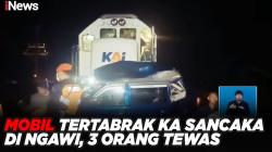 Mobil Tertabrak KA Sancaka di Perlintasan Geneng Ngawi, 3 Orang Tewas