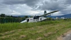 Breaking News, Pesawat Rimbun Air Tergelincir di Bandara Moenamani Dogiyai