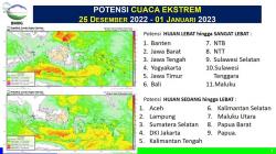 BMKG: Jawa Barat Dilanda Hujan Sangat Lebat selama Periode Natal-Tahun Baru