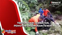 Pemotor Tewas usai Terjun dari Jembatan Setinggi 15 Meter di Padang