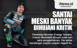 Infografis Franco Morbidelli Santai Dihujani Kritik Fans MotoGP