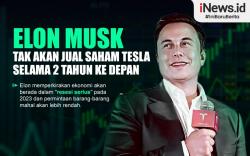 Infografis Elon Musk Tak Akan Jual Saham Tesla Selama 2 Tahun ke Depan