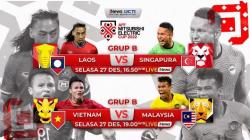 Laos Vs Singapura dan Vietnam Vs Malaysia di Laga Grup B AFF Mitsubishi Electric Cup 2022 Hari Ini, LIVE di iNews