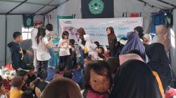Keceriaan Anak-Anak Terpancar saat MNC Peduli Berikan Trauma Healing di Pengungsian Cariu<