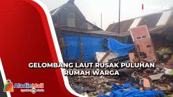 Gelombang Laut Hantam dan Rusak Puluhan Rumah di Takalar
