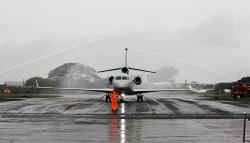 Penampakan Pesawat Falcon 7X dan 8X yang Diserahkan Prabowo kepada TNI AU