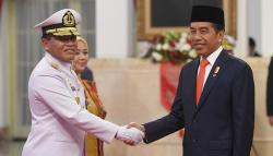 Presiden Jokowi Lantik Laksamana Muhammad Ali Menjadi KSAL