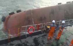 Dihantam Gelombang Tinggi, Kapal ARK Shiloh Tenggelam di Perairan Banyuasin Sumsel <
