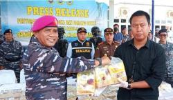 TNI AL Gagalkan Penyelundupan 45 Kg Sabu, Diduga dari Jaringan Internasional