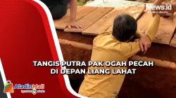 Pemakaman Pak Ogah Berlangsung Haru, Tangis Sang Anak Pecah di Depan Liang Lahat
