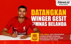 Infografis Cody Gakpo Resmi Diperkenalkan Liverpool