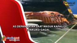  Truk Semen Tercebur ke Laut di Pelabuhan Merak Saat Masuk Kapal