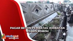Cuaca Buruk, Pagar Beton Jembatan Marunda-Cilincing nyaris Roboh