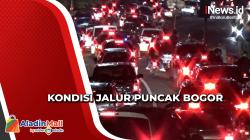 Jelang Akhir Tahun, Jalur Puncak Bogor Dipadati Kendaraan
