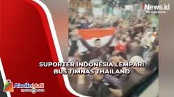Suporter Indonesia Lempari Bus Timnas Thailand saat Akan Masuki GBK, Pelaku Diburu Polisi