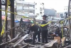 Pasar Sentral Makassar Terbakar, Labfor Polda Sulsel Gelar Olah TKP di Lokasi Diduga Titik Awal Api