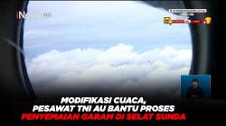 Modifikasi Cuaca, Pesawat TNI AU Bantu Proses Penyemaian Garam di Selat Sunda