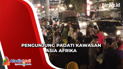 Kawasan Asia Afrika Macet Total Jelang Pergantian Tahun
