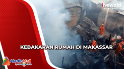 Korsleting Listrik, 4 Rumah Warga Ludes Terbakar di Makassar
