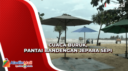 Dampak Cuaca Buruk, Pantai Bandengan di Jepara Sepi Pengunjung