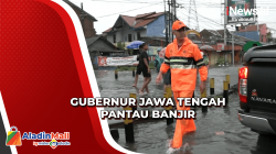 Gubernur Jateng Pantau Banjir di Tengah Hujan