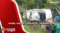 Kronologi Mobil Masuk Jurang Usai Gagal Menyalip di Tasikmalaya<