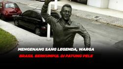 Mengenang Sang Legenda Bola, Warga Brasil Berkumpul di Patung Pele dan Museum