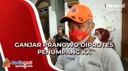 Tinjau Banjir, Ganjar Pranowo Diprotes Penumpang KA di Stasiun Semarang Tawang