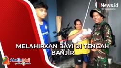 Terjebak Banjir, Seorang Ibu di Semarang Melahirkan Bayi Tanpa Bantuan Medis
