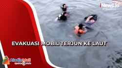 Evakuasi Sopir Tewas di Balikpapan setelah Mobil Terjun ke Laut