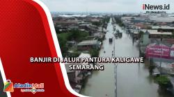Terendam Banjir, Jalur Pantura Kaligawe Semarang Lumpuh