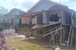 Dampak Abrasi Sungai Kahayan, 30 Jiwa di Palangka Raya Diungsikan