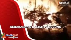 Kebakaran Hanguskan 5 Rumah Panggung di Wajo, Kerugian Ditaksir hingga Miliaran Rupiah