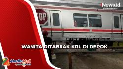 Lewat Perlintasan Kereta Liar, Wanita Tewas Ditabrak KRL di Depok