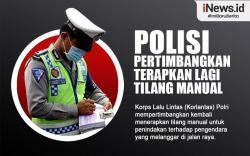 Infografis Korlantas Pertimbangkan Terapkan Lagi Tilang Manual